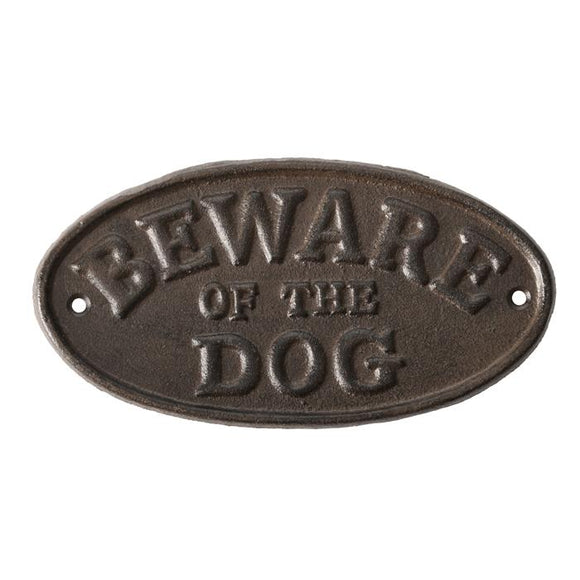 Beware Of The Dog - Cast Iron Sign