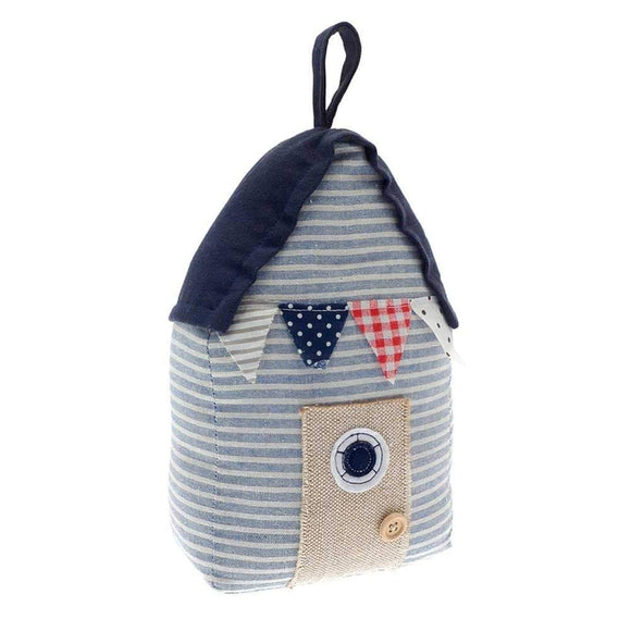 Beach Hut Fabric Doorstop