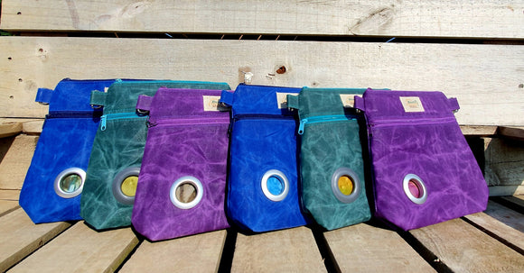 Handmade Canvas, Beeswax Coated Dog Walking Bags