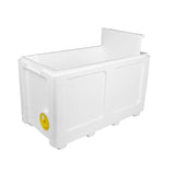 4-in-1 Poly Nuc, fits both National & Langstroth. Holds 6 Frames. Includes divider, floor and roof + entrance wheel