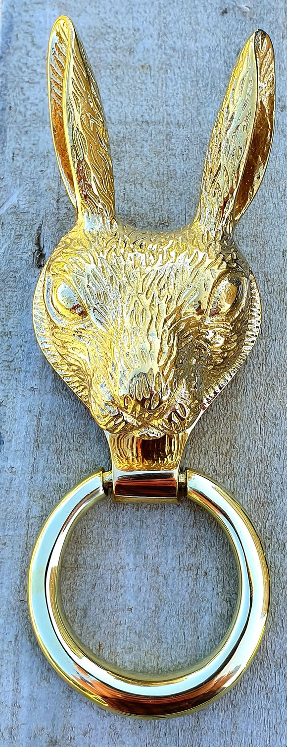 Brass Hare Door Knocker