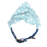 Turquoise 'Ditsy' Floral Dog Bandana - Small Size