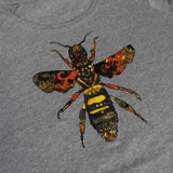 Queen Bee Cold Shoulder Grey Womens T-shirt