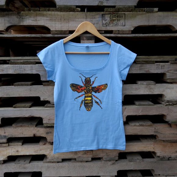 Queen Bee Blue Ladies T-shirt