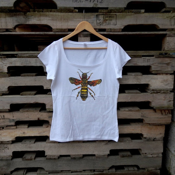 Queen Bee White Ladies T-shirt