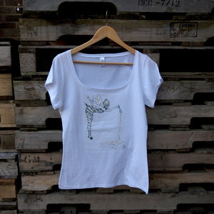 Tinker-bee White Ladies T-shirt