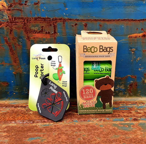 Black Poop Porter & Beco Bag Bundle