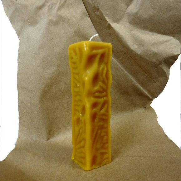 Druids Stone Pillar Beeswax Candle