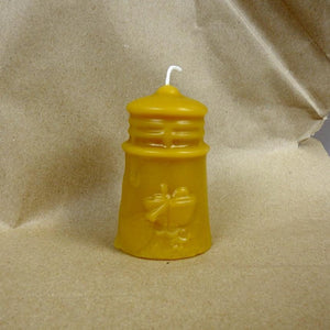 Small Lighthouse Beeswax Candle