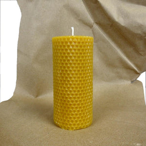 Honeycomb Cylinder Beeswax Candle