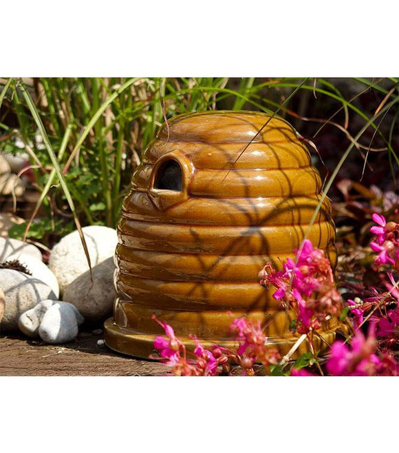 Ceramic Bee Skep Wildlife Habitat