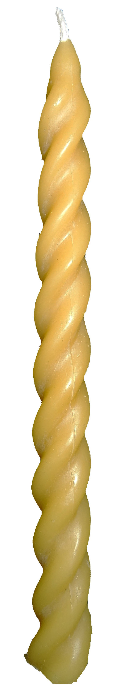 7.5'' Spiral Taper Beeswax Candle