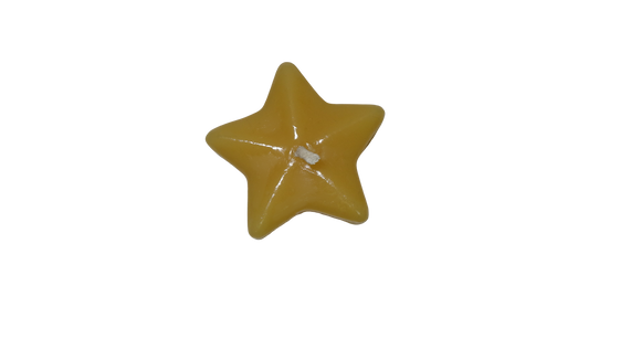 Floating Star Beeswax Candle