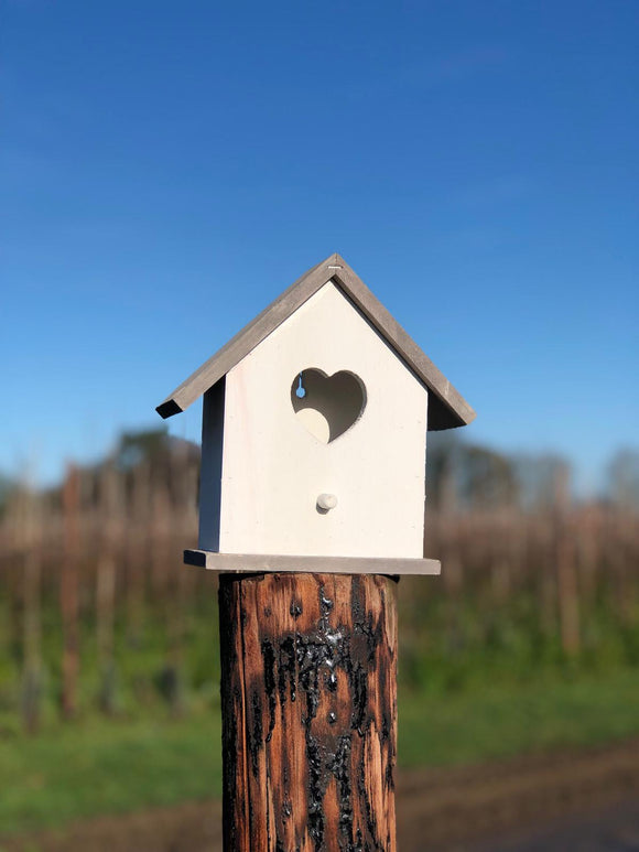 White Wooden Nesting Box