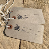 Artisan Hand Stamped Gift Tags