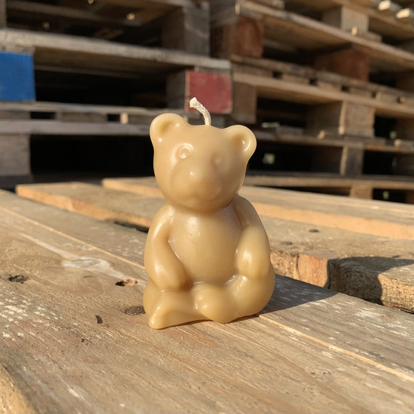 Honey Bear Beeswax Candle