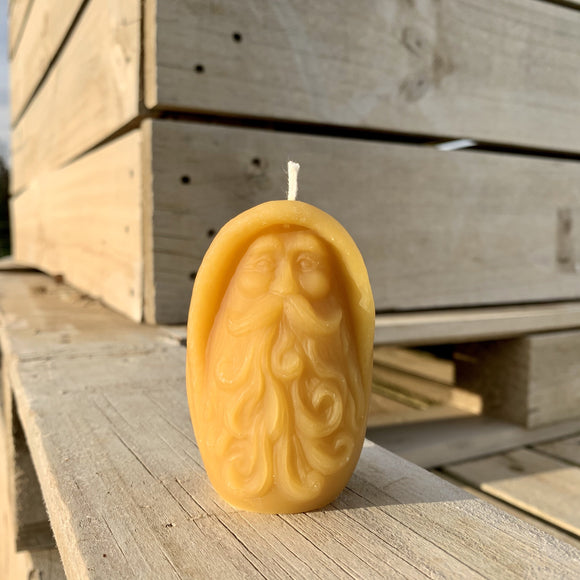 Old Man Winter Beeswax Candle