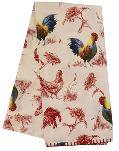 Rooster Flour Sack Kitchen Towel