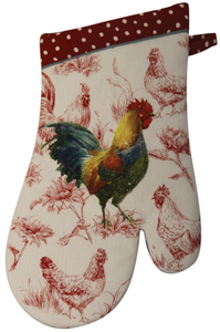 Rooster Oven Mitt