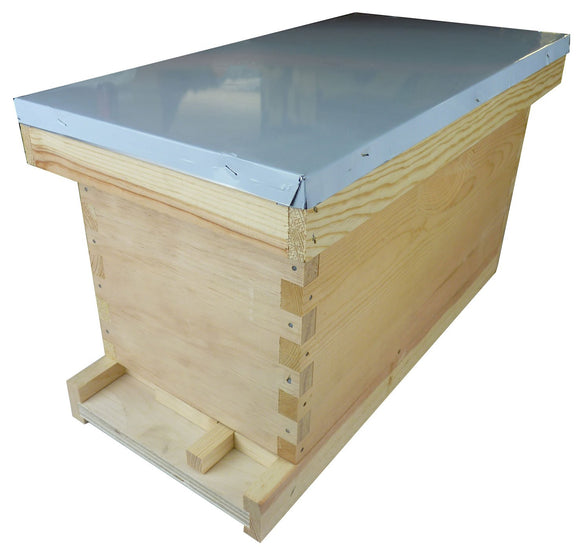 Langstroth Nuc Box With Roof, Crown Board and Solid Floor, Flat