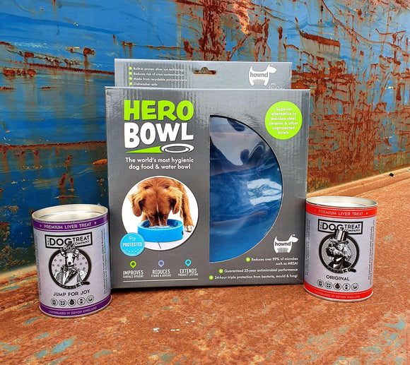 Large Hero Bowl & Dog Treat Company Bundle