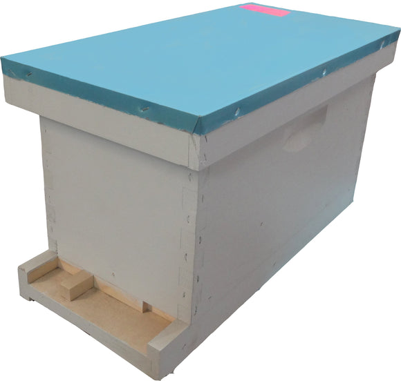 B.S National Painted Wooden Nuc Box, White - Bee Equipment