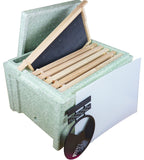 B.S. National Polystyrene 6 Frame Nuc with feeder compartment - Bee Equipment