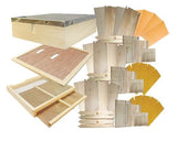 B.S. National Complete Hive Kit, Assembled, Pine, With Premium Wax Foundation - Bee Equipment