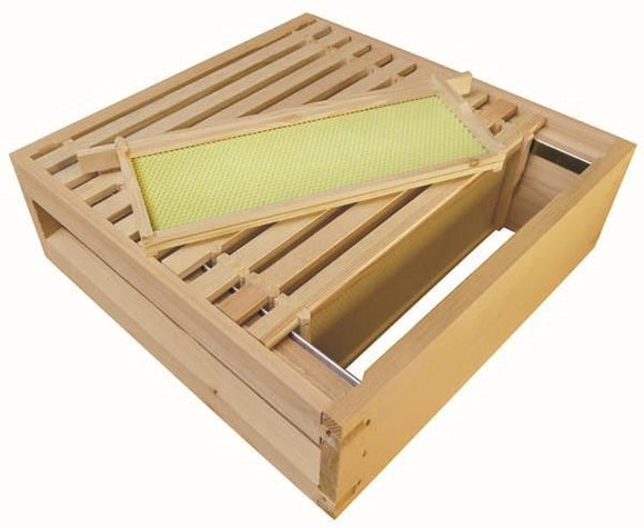B.S. National Super, Assembled, With Wooden Frames and Yellow Plastic Foundation, Pine, 1st Grade - Bee Equipment