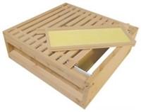 B.S. National Super, Assembled, With Wooden Frames & Wired, Premium Wax Foundation, Cedar, 1st Grade - Bee Equipment
