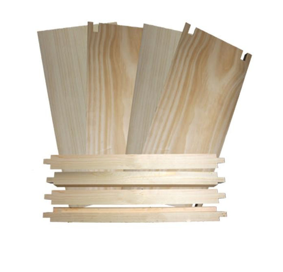B.S. National Brood Box, Flat, Pine - Bee Equipment
