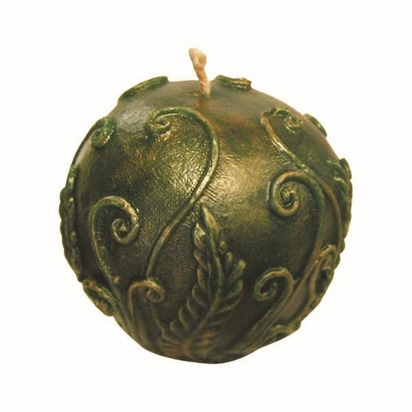Rustic Fern Ball Candle Mould