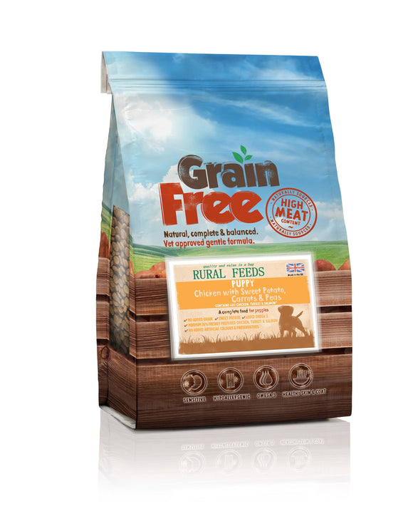 Rural Feeds Puppy Chicken, Sweet Potato, Carrots and Peas Puppy Feed