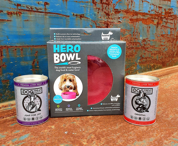 Small Hero Bowl & Dog Treat Company Bundle