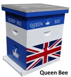 Custom Painted Hive-Queen Bee