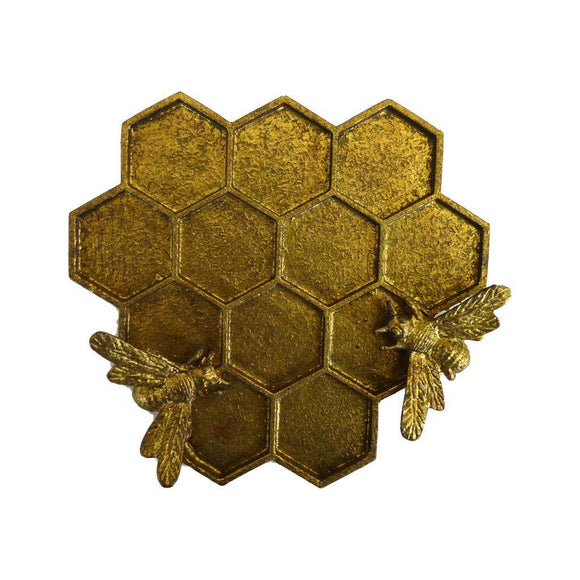 Gold Honeycomb Trinket Dish