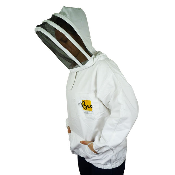 Smock, Cotton Beekeeper Smock With Fencing Veil