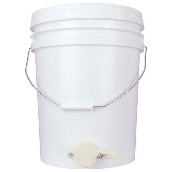 20L Bucket With Lid, With White Honey Gate And Filter Set - Bee Equipment