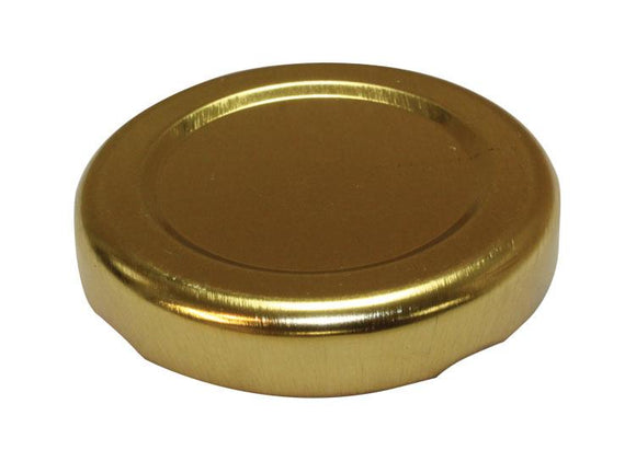 43 mm Gold Metal Lids - 24 pack