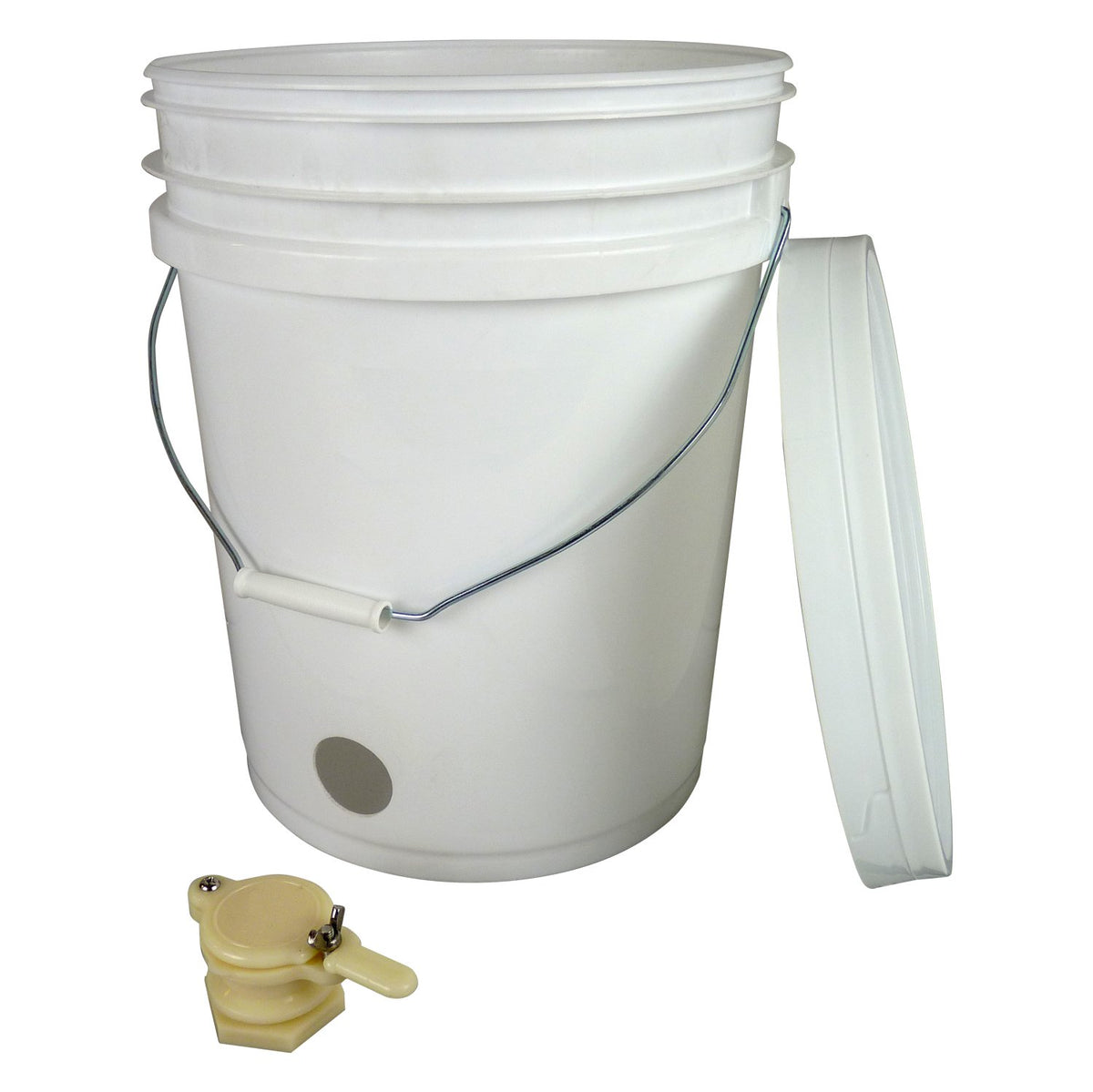 20L Bucket With Lid and Plastic Honey Gate – tradebe