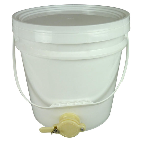 15L Bucket With Lid and Plastic Honey Gate - Bee Equipment