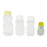 2oz Teddy Bear With Lid, 24 Pack - Bee Equipment