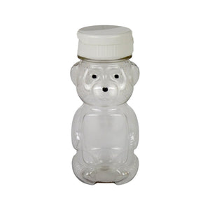 6oz Teddy Bear With Lid, 24 Pack - Bee Equipment