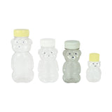 6oz Teddy Bear With Lid, 24 Pack - Bee Equipment