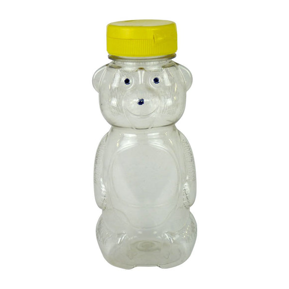 12oz Teddy Bear With Lid, 24 Pack - Bee Equipment