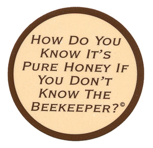 1 1/4" Round Beekeeper Label, 250 Pack - Bee Equipment