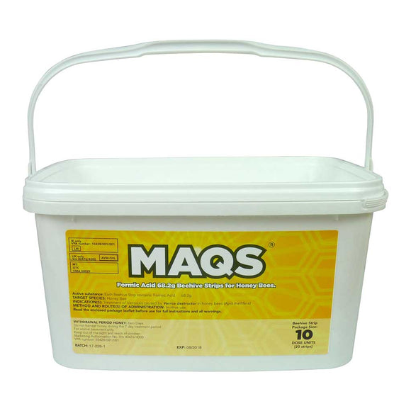 BACK IN STOCK! MAQS - Mite Away Quick Strips, 10 Dose Package - Bee Equipment