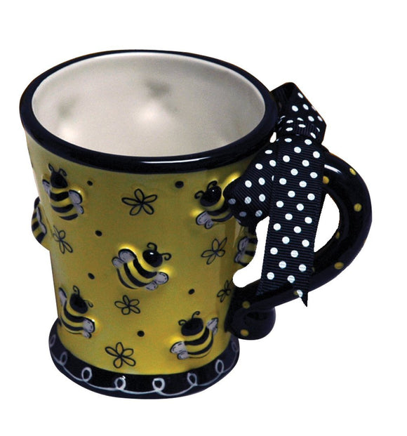 Mug, Highly decorated with Bees