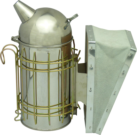 4 X 7 Dome Top Smoker With Guard And Wooden Bellow - Bee Equipment