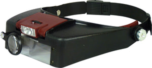 Head Band Magnifier with LED Light
